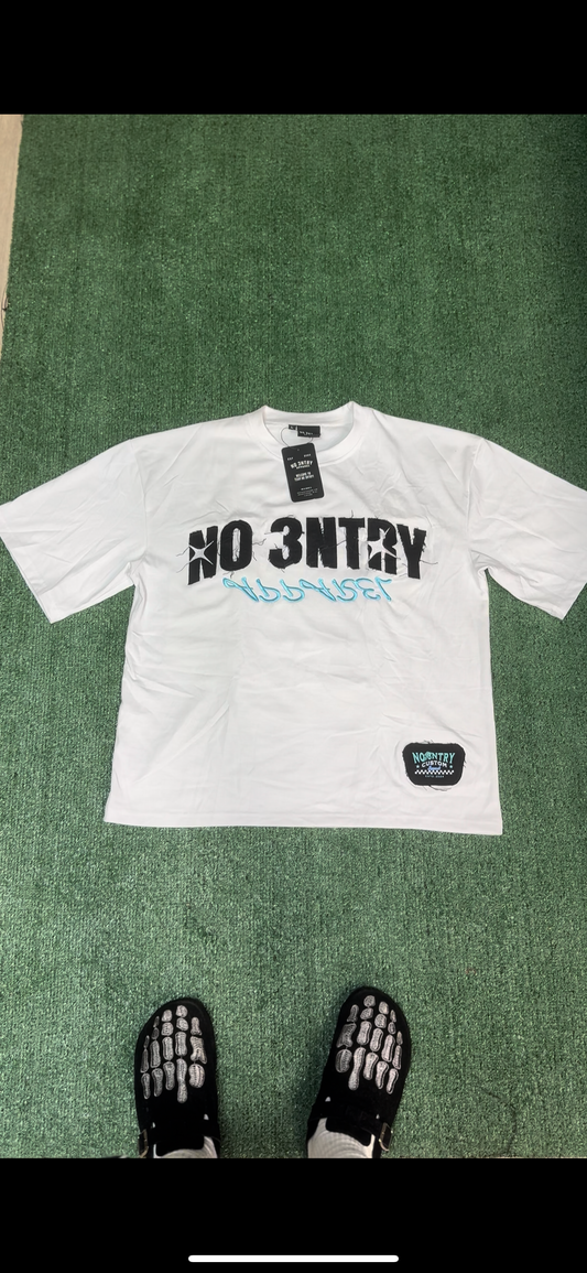 Short Sleeve Oversized Boxy Cut T(White)